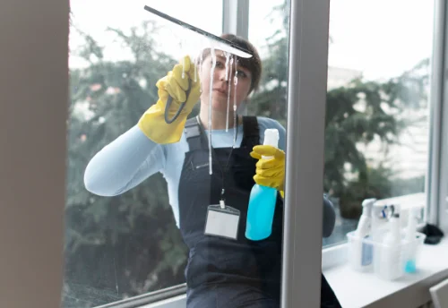 Nettoyage de vitres intérieures et extérieures à la Chapelle-d'Armentières